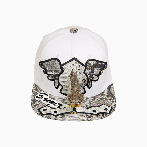 breyers-buck-50-leather-hat-with-faux-snake-skin-visor-breyers-slh-white-gry