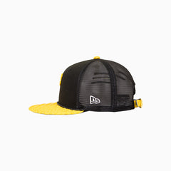 breyers-buck-50-pittsburgh-pirates-trucker-hat-with-leather-visor-breyers-tppth-black-yellow