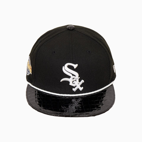 breyers-buck-50-chicago-white-sox-hat-with-leather-visor-breyers-tcwsh-black-wh