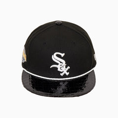 breyers-buck-50-chicago-white-sox-hat-with-leather-visor-breyers-tcwsh-black-wh