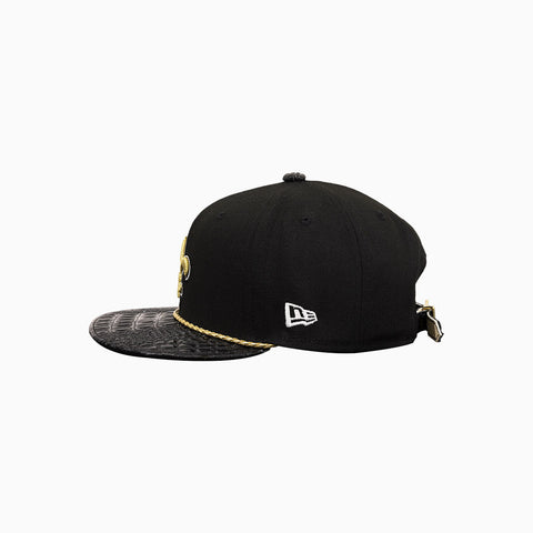 breyers-buck-50-new-orleans-saints-hat-with-leather-visor-breyers-tnosh-black-gold