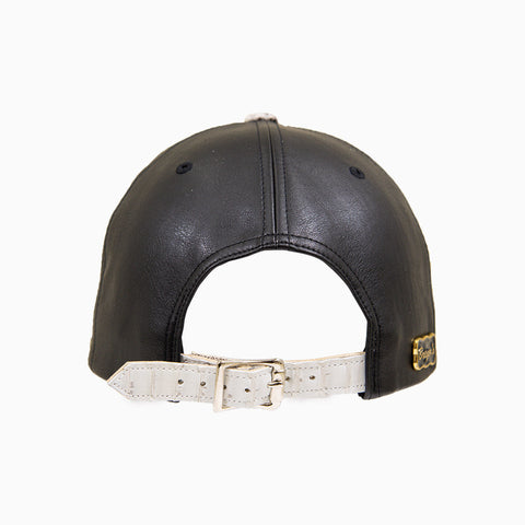 breyers-buck-50-leather-hat-with-faux-snake-skin-visor-breyers-slh-black-gy