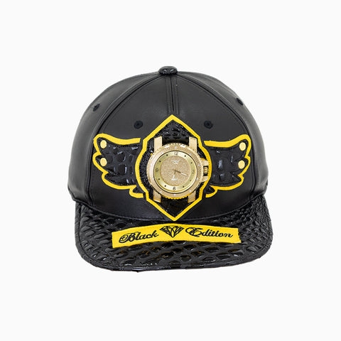 breyers-buck-50-black-edition-leather-pattern-hat-breyers-lwh-black-yellow