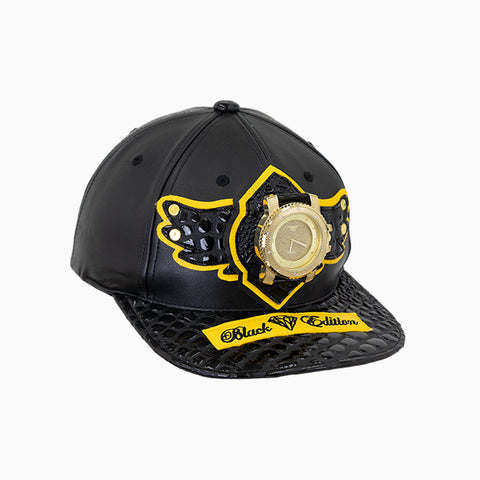 breyers-buck-50-black-edition-leather-pattern-hat-breyers-lwh-black-yellow