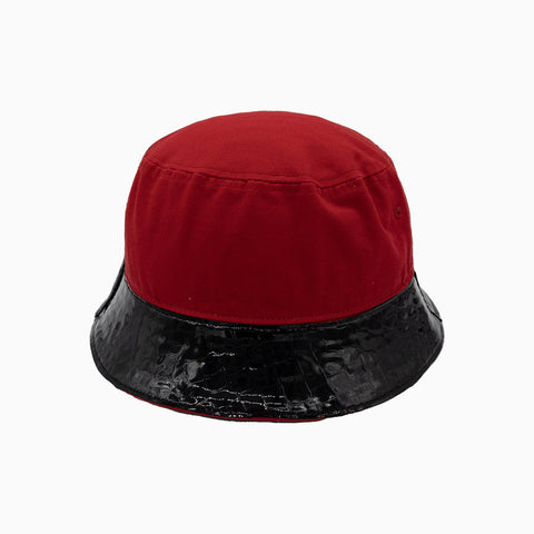 Breyer’s Buck 50 Red Black Street-Smart Bucket Hat with Leather Visor