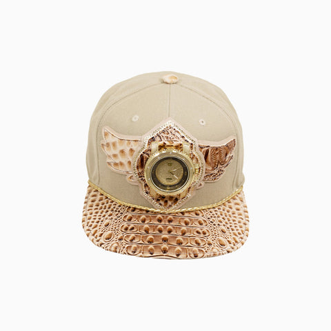 Breyer's Buck 50 Real Leather Khaki Brown Fusion Swag Watch Hat